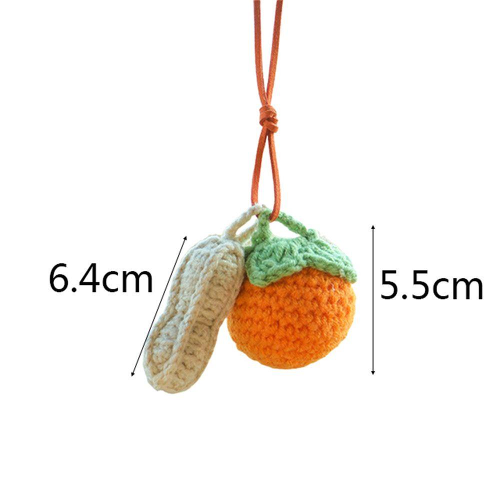 Phụ Kiện Dây Treo Trang Trí Gương Chiếu Hậu Xe Hơi Hình Hạt Đậu Phộng Bằng Vải Bông Dệt Tay Trang Trí Nhà Cửa / Quà Tặ