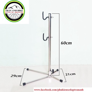 Chân chống xe đạp dựng bên Inox