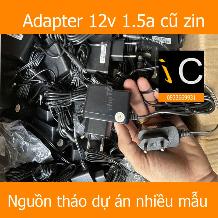 Adaper 12V 1.5A hàng zin công suất thật cho Phát Wifi Camera