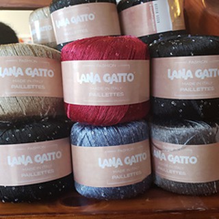 (HN) CROWN Sợi Lana Gatto Paillettes Yarn