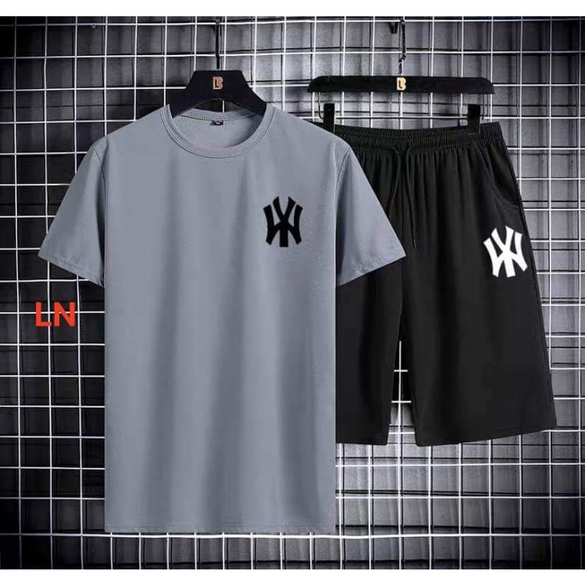 Sét bộ  áo logo wy   Chất cotton su LN55H