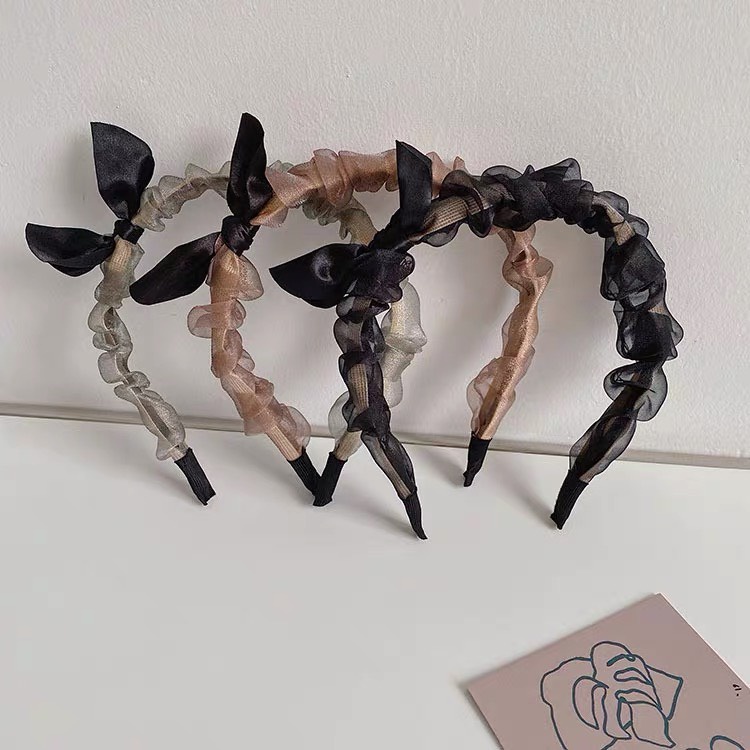 Bờm tóc tiểu thư lưới voan nhỏ Tata