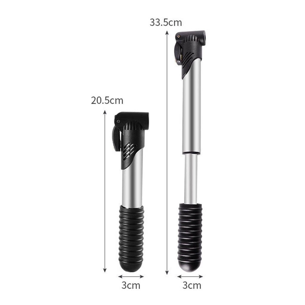 Bộ Dụng Cụ Bơm Bánh Xe Đạp Mini Bằng Thép Không Gỉ Đa Năng