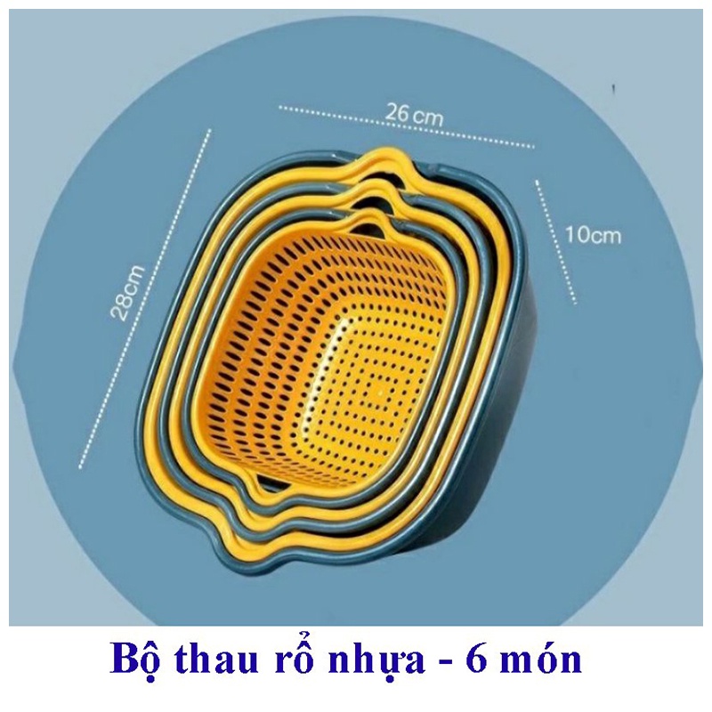 Thau kèm rổ đủ size tiện dụng