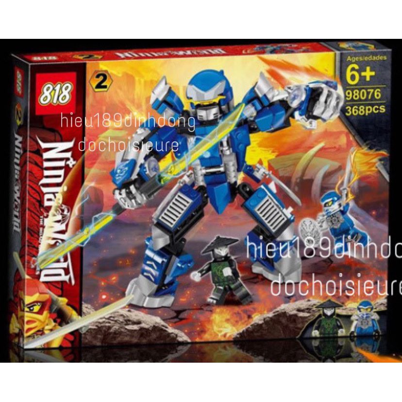 Lắp ráp xếp hình non lego ninjago 98076 : Robot Băng Sét của Kai và Zane