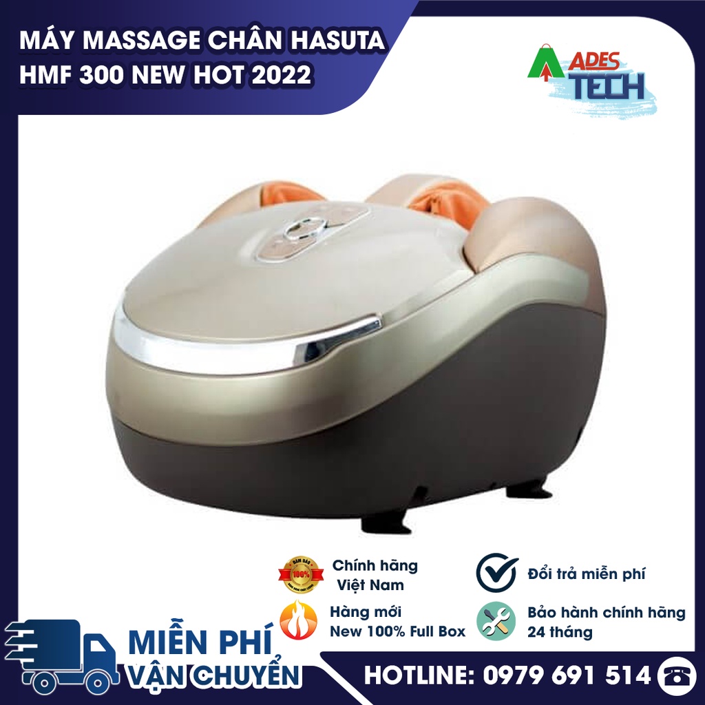 [HÀNG CHÍNH HÃNG] Máy massage chân HASUTA HMF 300, màn hình cảm ứng, 12 túi khí, nhiều chế độ massage