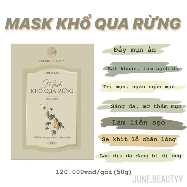 [ MUA 1 TẶNG 4]- MASK KHỔ QUA RỪNG