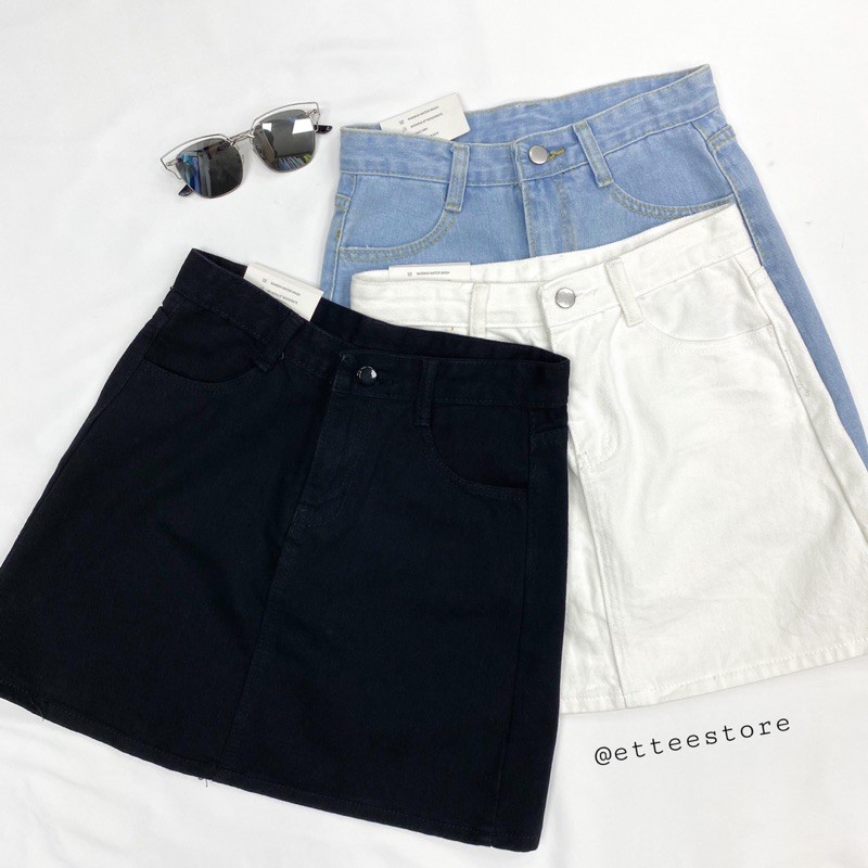 Chân váy jean ngắn ETTEE vải bò đủ size nhiều màu trẻ trung, năng động OU Q406 | BigBuy360 - bigbuy360.vn