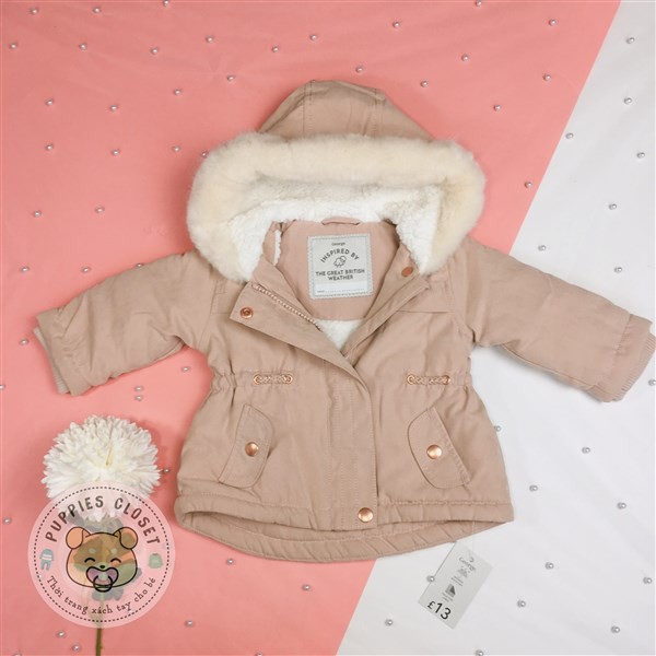 Áo khoác Pink Shower Resistant Hooded Parka George