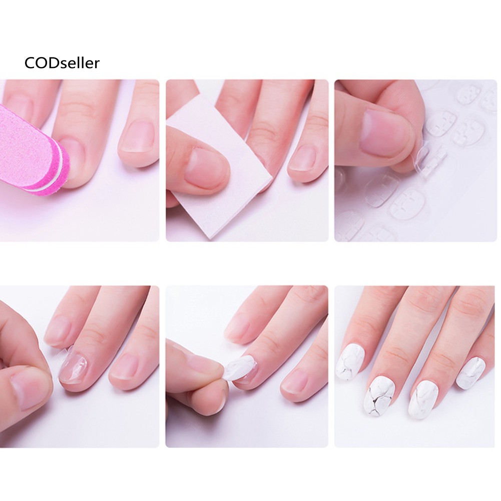 Set 120 Miếng Dán Trong Suốt Dùng Để Gắn Móng Tay Giả