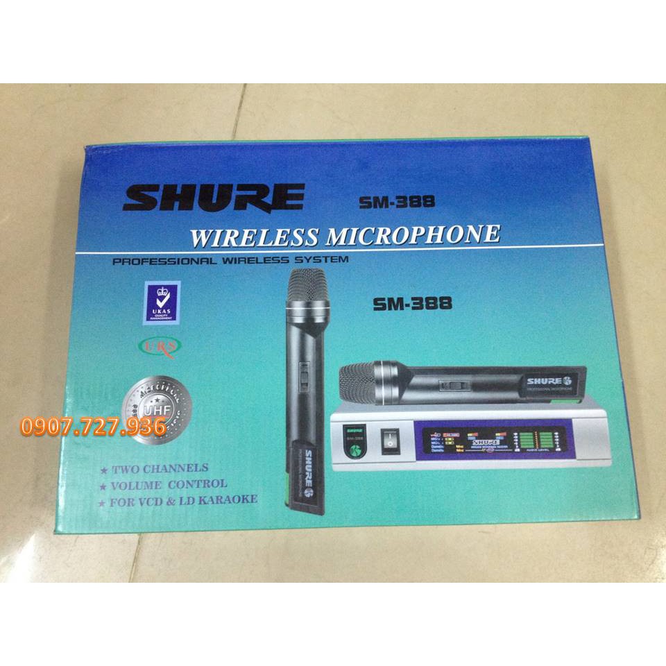 2 Micro không dây SHURE – Hát KARAOKE tốt nhất hiện nay