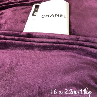 Mền lông tuyết màu tím size 1,6x2,2m