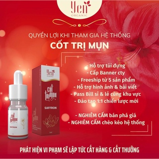 [Sỉ 5 lọ] Serum Cốt Sạch Mụn Saffron - Sẵn Hàng