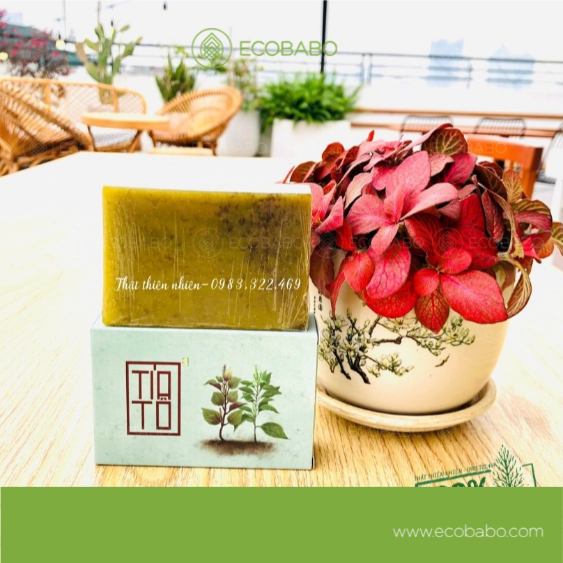 Xà bông tía tô - sinh dược -Ecobabo
