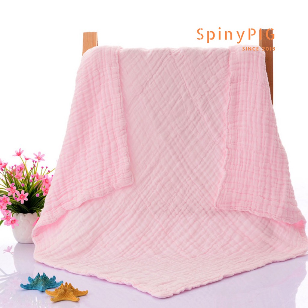 Khăn xô tắm cho bé 6 lớp 110x110cm 100% cotton đa năng siêu mềm & siêu thấm 5 màu