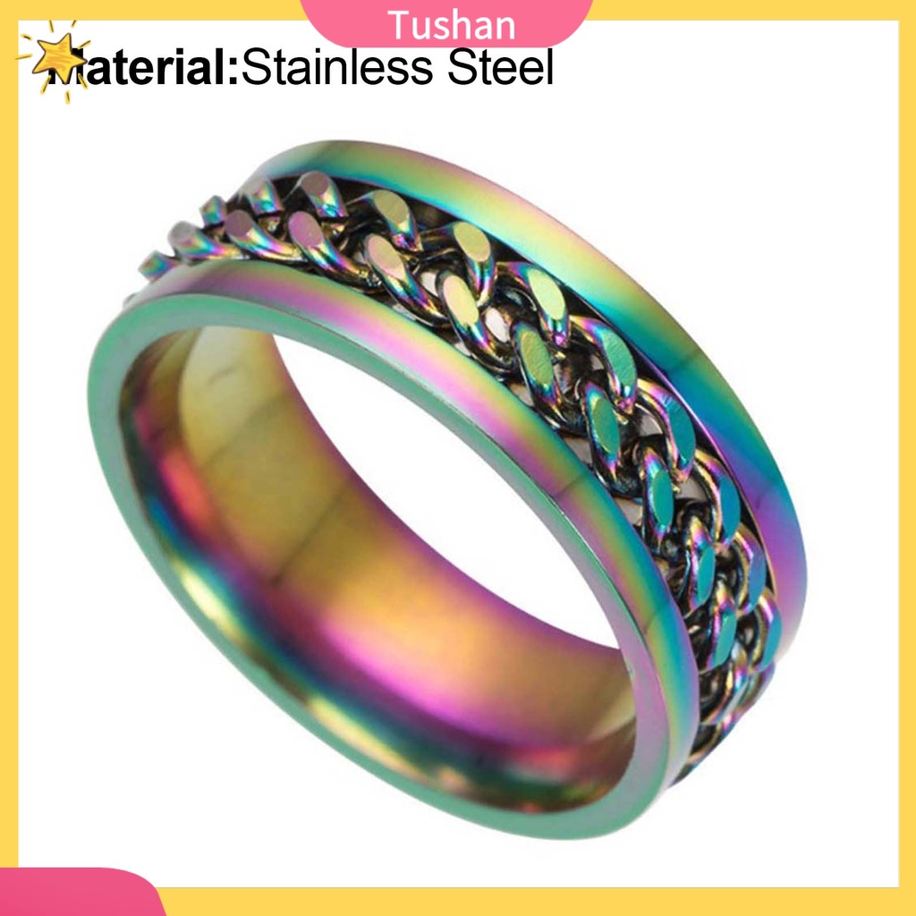 Nhẫn nam bằng thép không gỉ thời trang