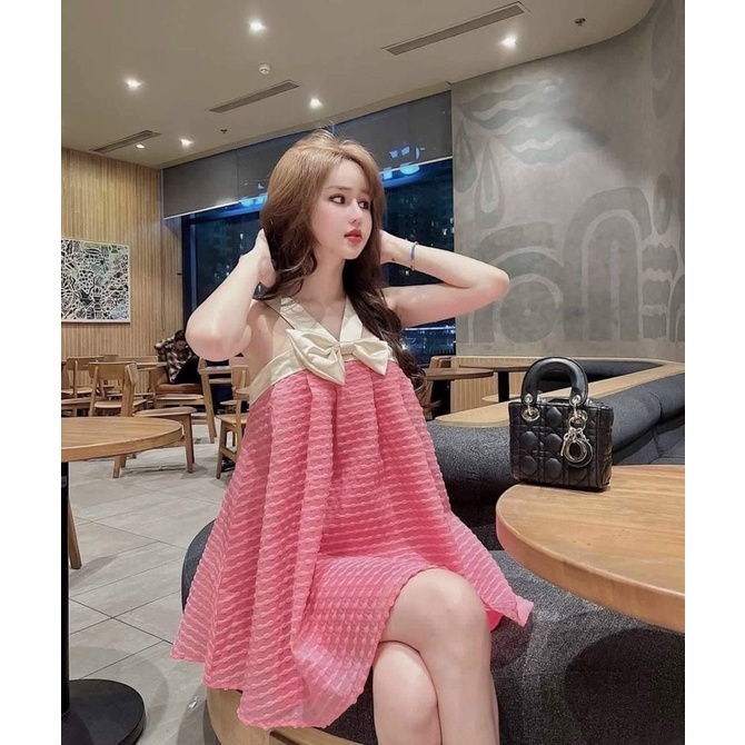 đầm babydoll nơ