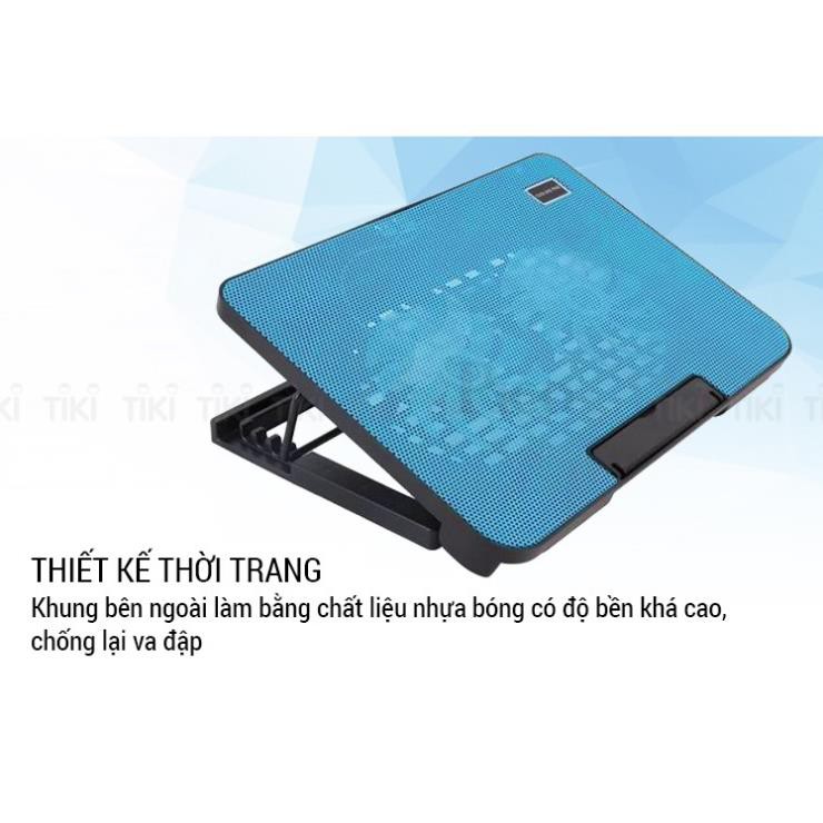 Đế Tản Nhiệt Cho LapTop N130 2Fan - Quạt Mát Tản Nhiệt Bảo Vệ Tuổi Thọ Cho Máy Tính Xách Tay Có Khung Nâng