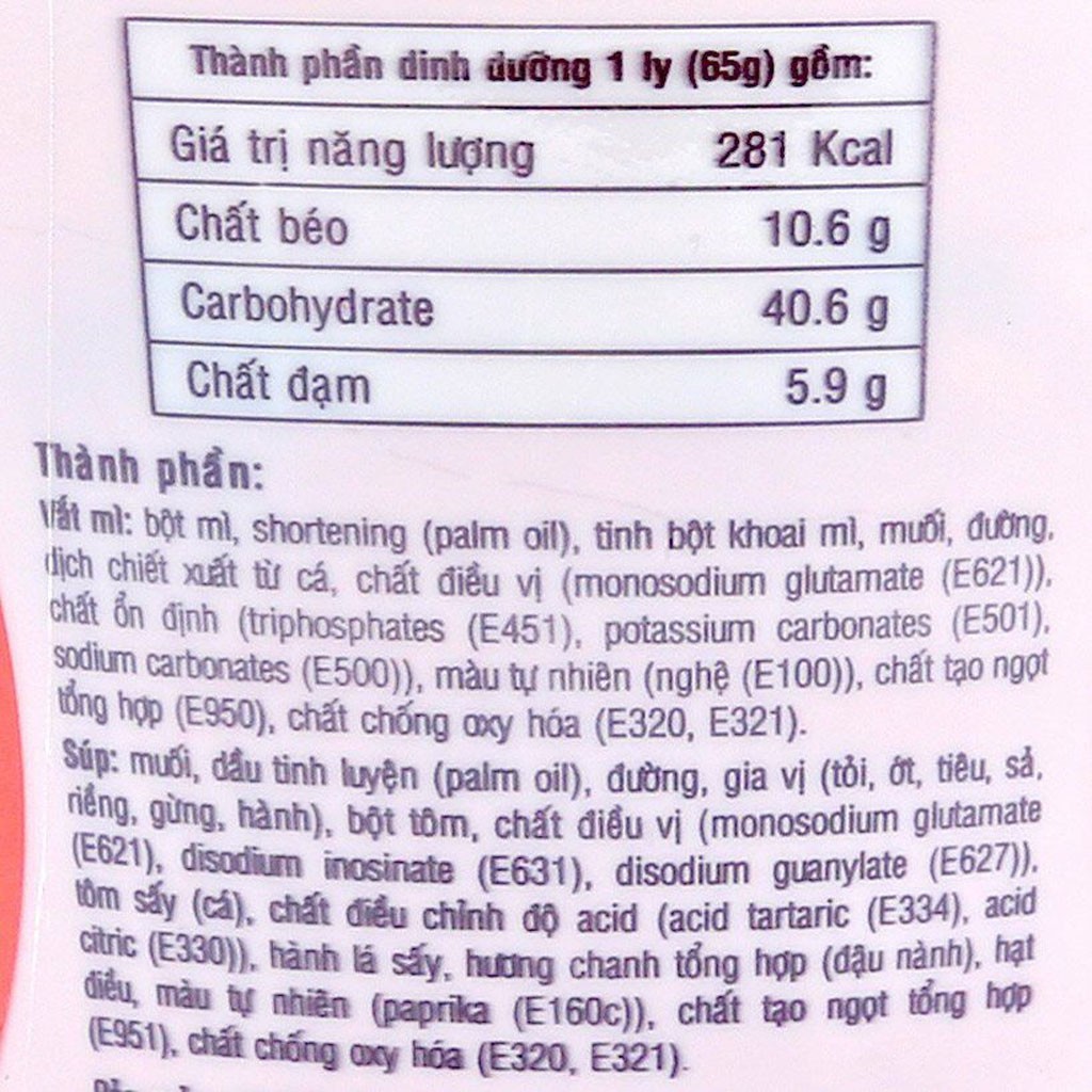 Mì ly, Mỳ cốc Modern hương vị lẩu thái tôm 65g | BigBuy360 - bigbuy360.vn