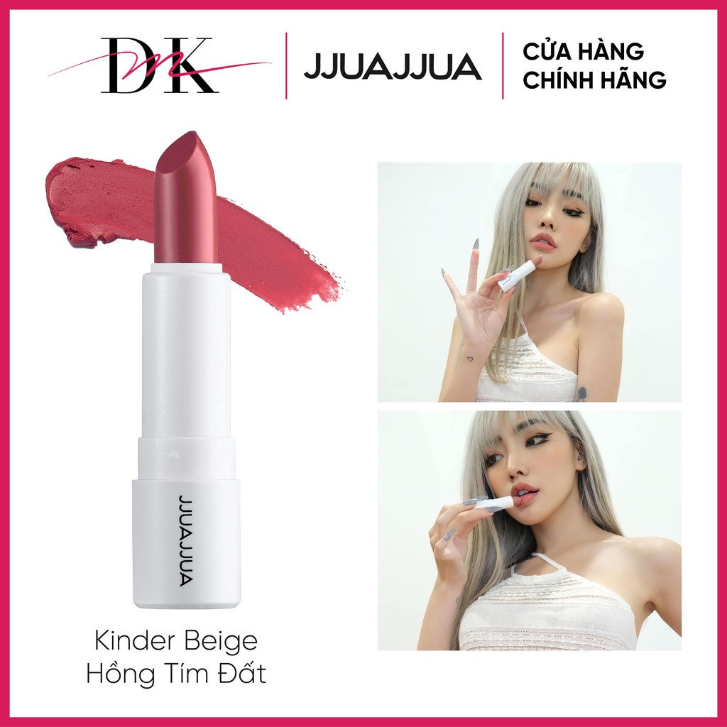 SON THỎI LÌ JJUAJJUA KINDER BEIGE (HỐNG TÍM ĐẤT) | BigBuy360 - bigbuy360.vn