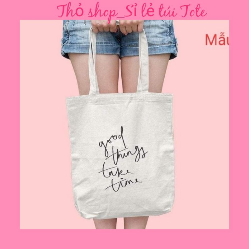 Túi tote Good thing ( có khóa miệng)