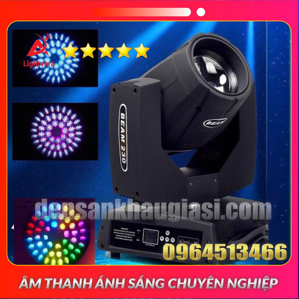 Đèn Moving Head Beam 230 Logo 3D Dành Cho Sân Khấu Chuyên Nghiệp Đèn Sân Khấu Lightvera