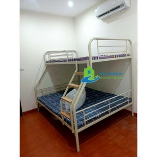 Giường sắt 2 tầng trên 1m2 dưới 1m6