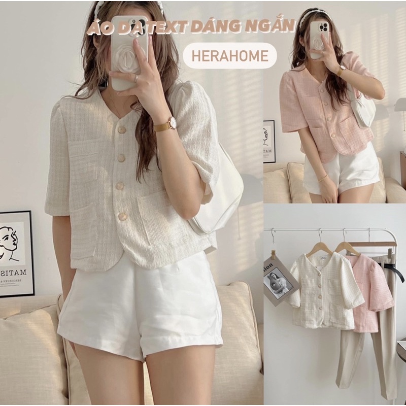 ÁO KHOÁC DẠ TEXT DÁNG NGẮN ULZZANG