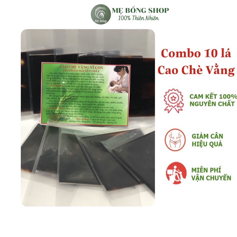 Combo 10 cao chè vằng sẻ quảng trị