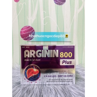 Viên uống ARGININ 800 PLUS hộp 60 viên giúp bảo vệ gan