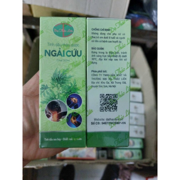 ( Không Có Bi Lăn ) Tinh Dầu Xoa Bóp Ngải Cứu Dạ Thảo Liên Chai To 50ml