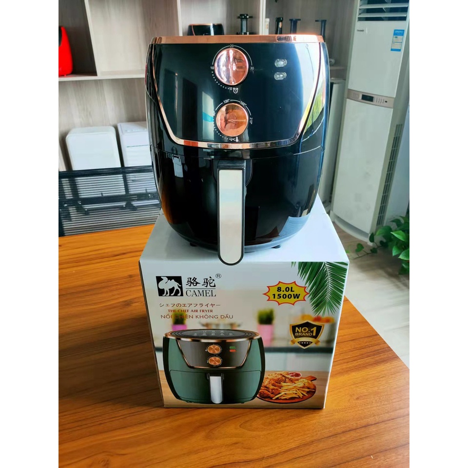 Nồi chiên không dầu camel 8l 7 lít chính hãng bảo hành 12 tháng nồi Chiên Không Dầu 6l Đa Năng