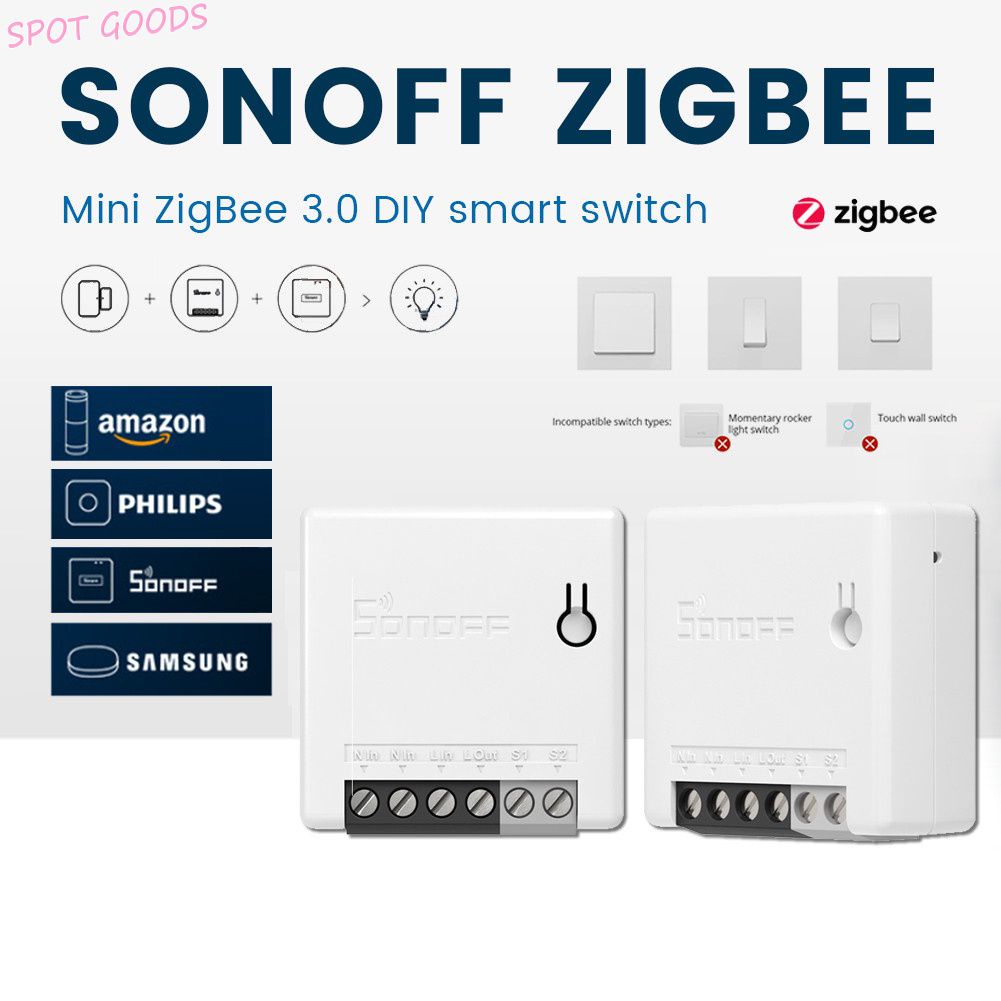 Sonoff Zb Mini Zigbee 3.0 Tự Làm Công Tắc Thông Minh 2 Công Tắc Ứng Dụng Điều Khiển Từ Xa Có Tác Dụng Với Smartthing/Huế Hub