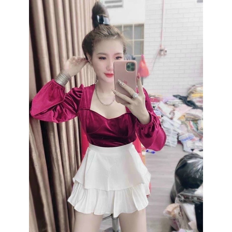 [RẺ VÔ ĐỊCH] Áo tay dài chất Nhung cao cấp siêu dày &amp; bền | áo nhung | steven.factory