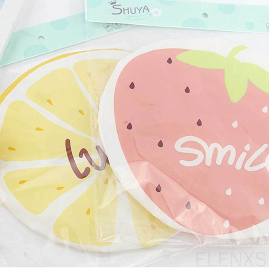 Mũ trùm tóc khi tắm chống thấm nước in họa tiết hoạt hình màu sắc ngẫu nhiên đáng yêu