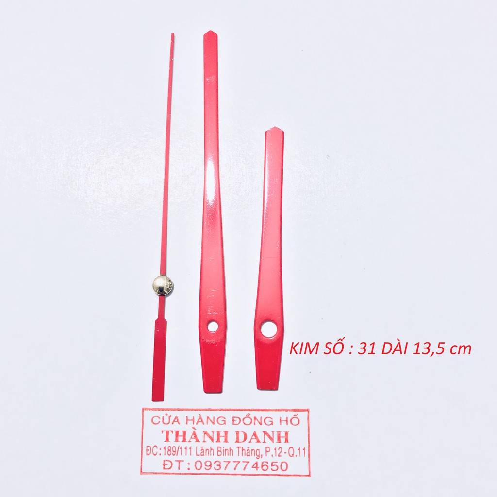 Bộ máy râu kết nối nhạc trục 5mm - kim đỏ dài 13,5cm