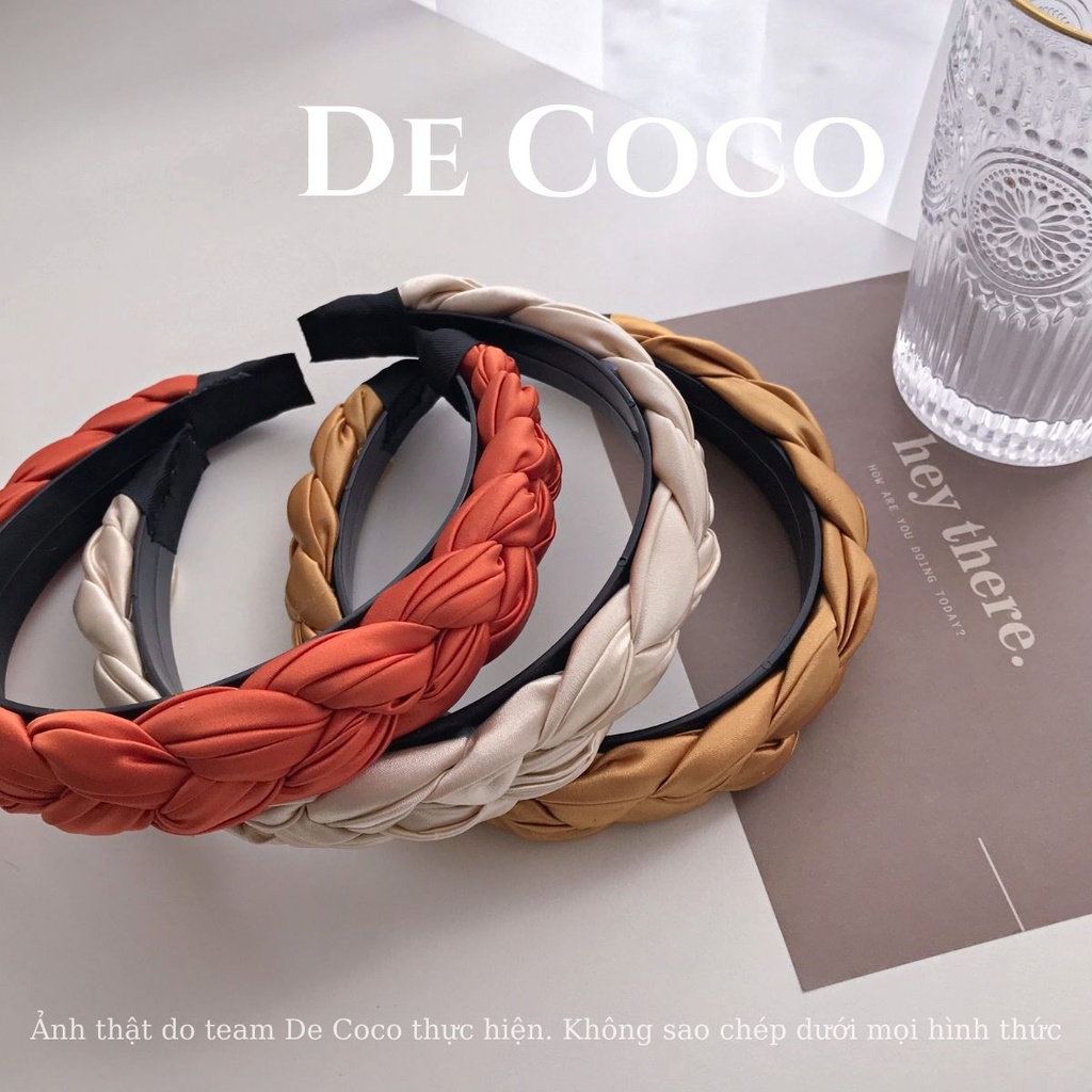 Mấn lụa tết. bờm tóc trơn nữ tính Suri De Coco decoco.accessories