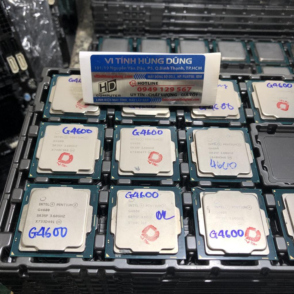 (giá khai trương)  CPU sk 1151, G3930, G4400, G4560, G4600 chíp máy tính chạy main H110, B150, B250