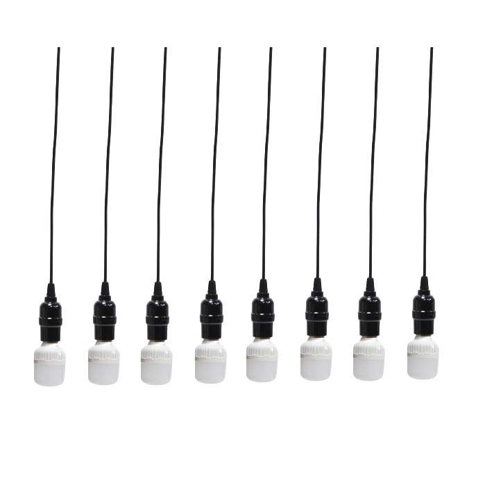 Bộ 8 dèn thả cổ điển Vintage bóng đèn led búp trụ 5w