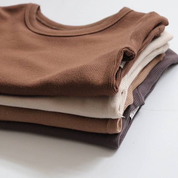 [PEEKABOO] Bộ Dài Tay Trơn Thun Tăm PeeKaBoo Quảng Châu Cao Cấp