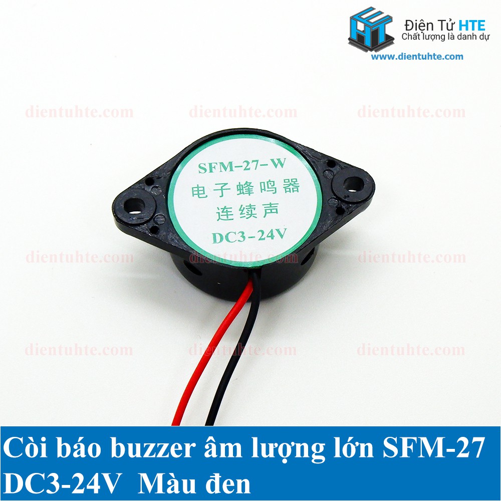 Còi Buzzer liên tục SFM-27 3-24V [HTE Quy Nhơn CN2]