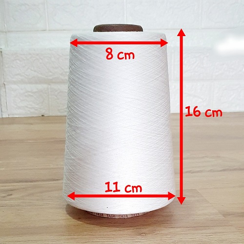 [HCM] Chỉ May Công Nghiệp Cuộn Lớn Sợi 40/2 Thông Dụng Dài Khoảng 20.000 Mét - Gần Nửa Kg Màu Đen