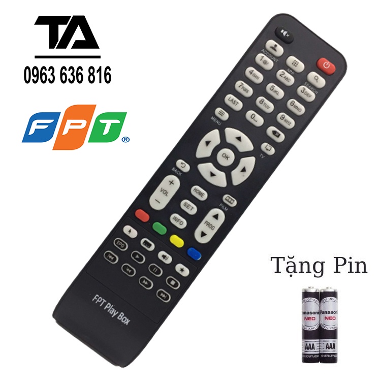 [FREESHIP 50K] ✔ Remote điều khiển đầu thu FPT Play Box 2017 - Chính Hãng