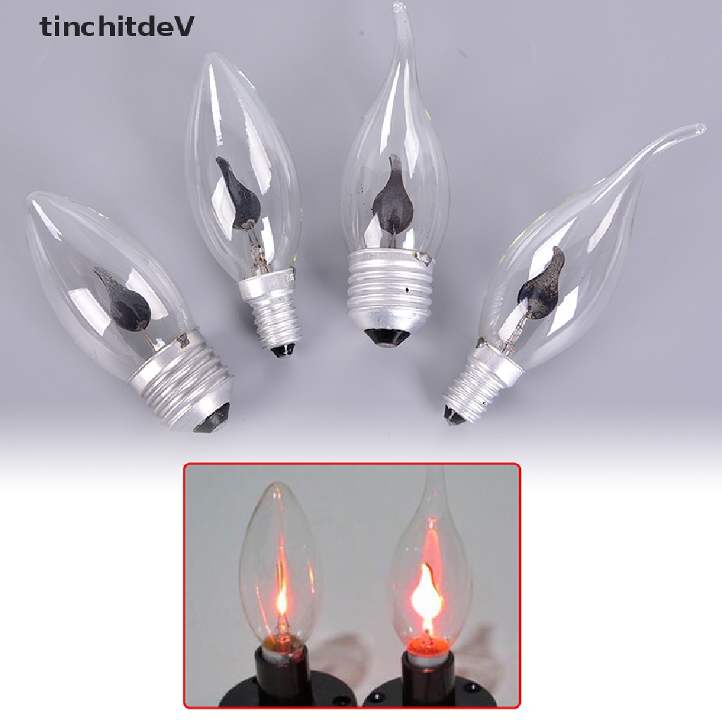 Bóng Đèn LED E27 E14 Hiệu Ứng Ngọn Lửa Trang Trí Đẹp Mắt