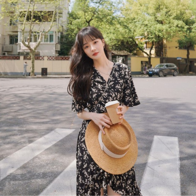 [SALE MẠNH] Váy hoa nhí chất liệu voan cát dịu dàng thanh lịch mà cũng cá tính ngút ngàn