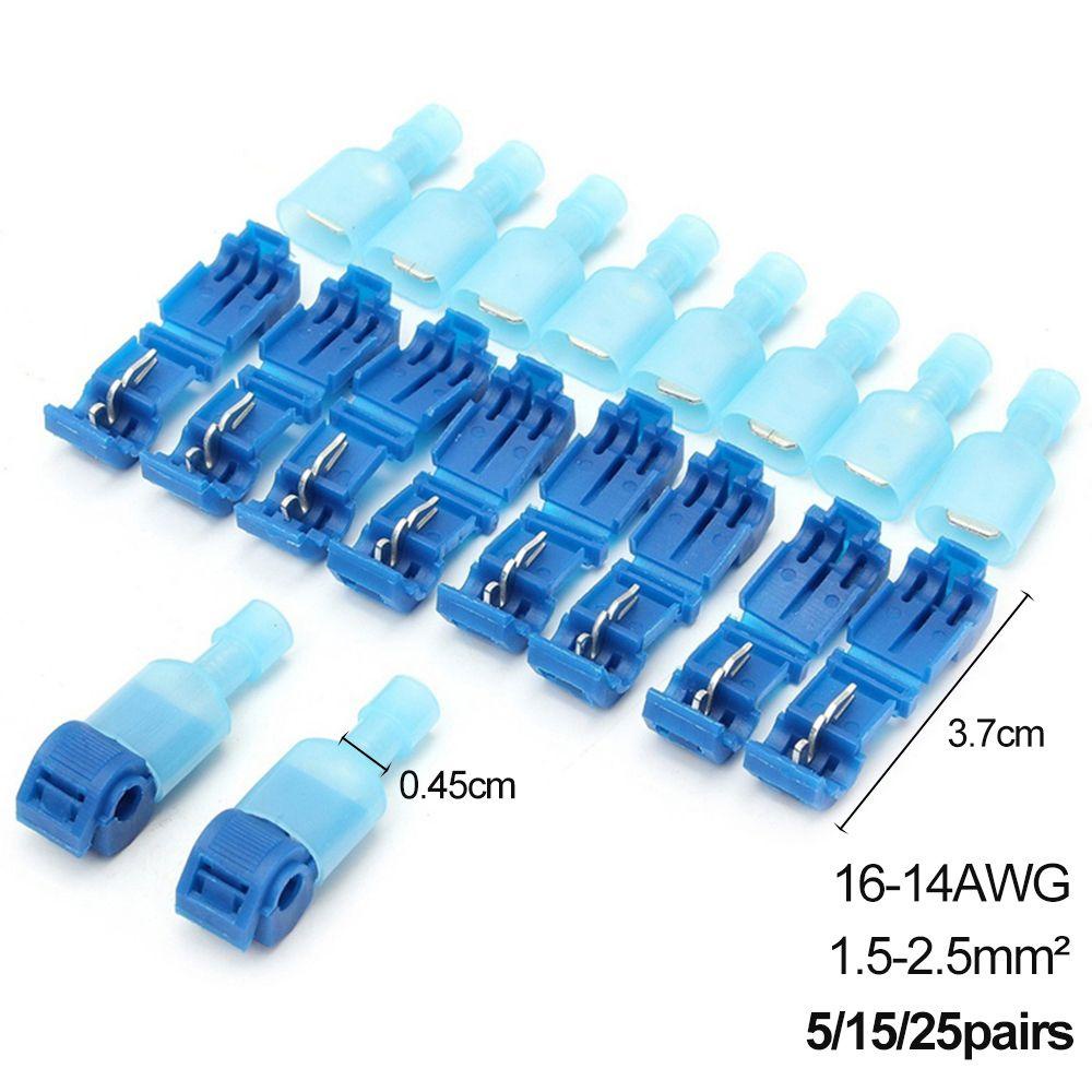 Set 5 / 15 / 25 Cặp Đầu Nối Dây Điện Cách Nhiệt Bảo Vệ Tiện Dụng