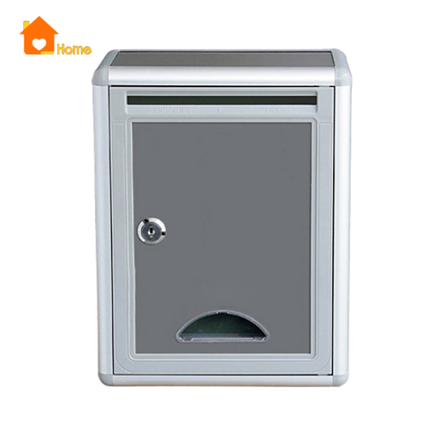 [Love_Home]1xAluminium Alloy Mailbox Wall Mounted Outdoor Letter Post Mail Box