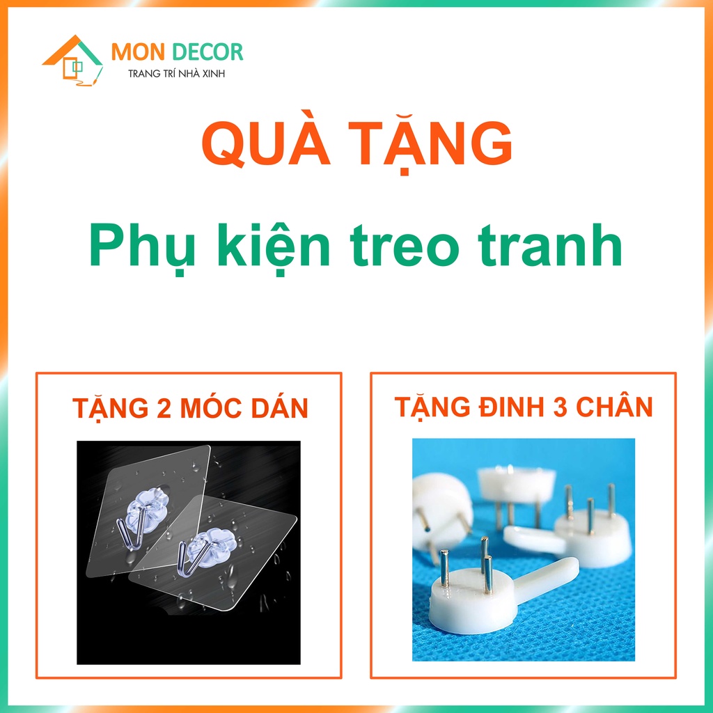 [TẶNG móc dán tường + đinh] Tranh thảm treo tường trang trí cặp đôi - Tranh vải treo tường cặp đôi