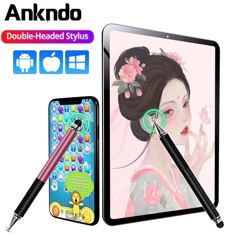 Bút Cảm Ứng Ankndo Đa Năng Cho Apple iPad iPhone/Điện Thoại Android/Huawei/Xiaomi Android PC IOS (Có Bán Lẻ Phụ Kiện)