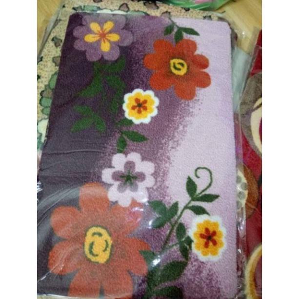 Thảm lau chân cao cấp thấm hút tốt họa tiết 40x60cm (Giao mẫu ngẫu nhiên)